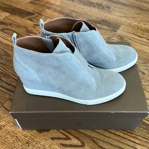 Paolo suede wedge sneakers